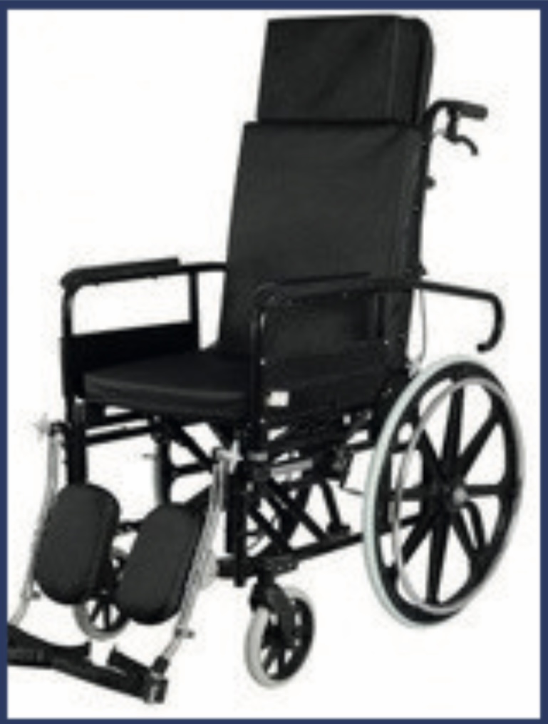 Reclining Wheel Chair with Tray — Scanda Enterprises, medical supplies Moosapet Hyderabad